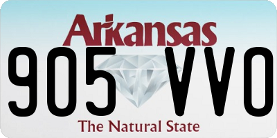 AR license plate 905VVO