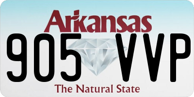 AR license plate 905VVP