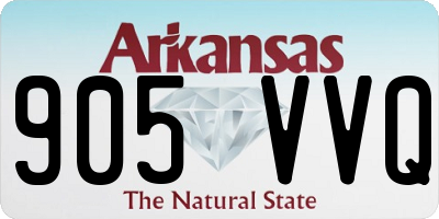 AR license plate 905VVQ