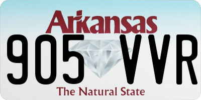 AR license plate 905VVR