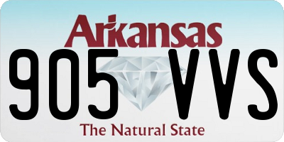 AR license plate 905VVS