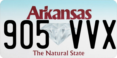 AR license plate 905VVX