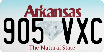 AR license plate 905VXC