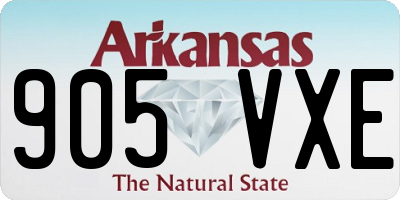 AR license plate 905VXE