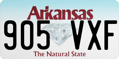 AR license plate 905VXF