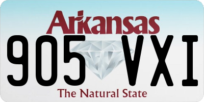 AR license plate 905VXI
