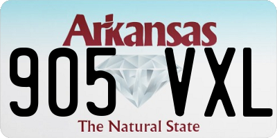 AR license plate 905VXL