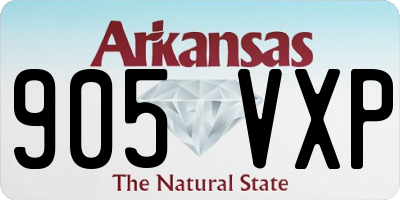 AR license plate 905VXP