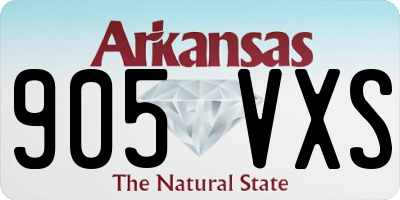 AR license plate 905VXS