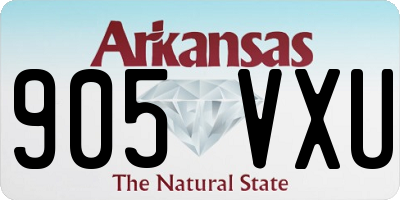 AR license plate 905VXU