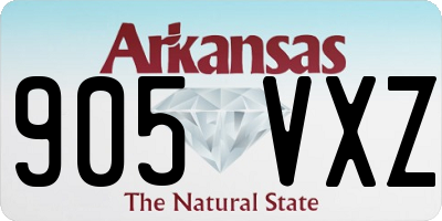 AR license plate 905VXZ