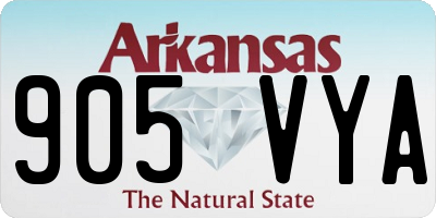 AR license plate 905VYA
