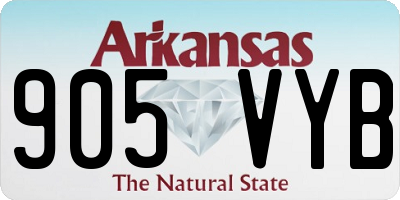 AR license plate 905VYB