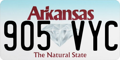 AR license plate 905VYC