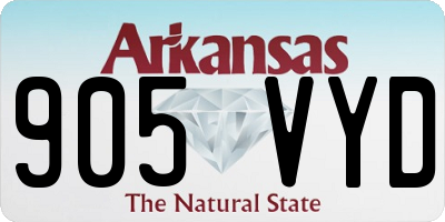 AR license plate 905VYD