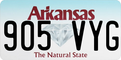 AR license plate 905VYG