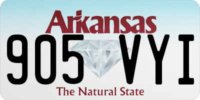 AR license plate 905VYI