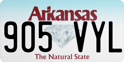 AR license plate 905VYL
