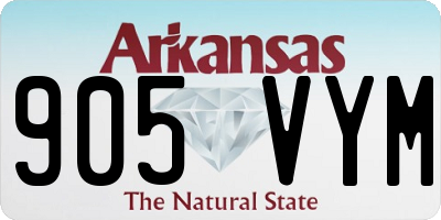 AR license plate 905VYM