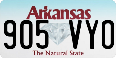 AR license plate 905VYO