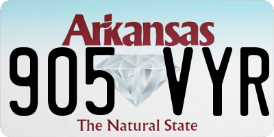 AR license plate 905VYR