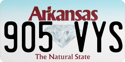 AR license plate 905VYS