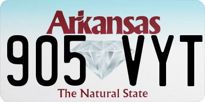 AR license plate 905VYT