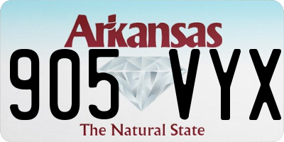 AR license plate 905VYX