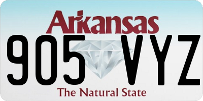 AR license plate 905VYZ