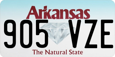 AR license plate 905VZE
