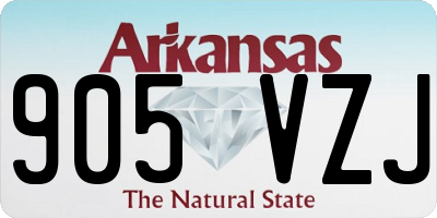 AR license plate 905VZJ