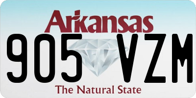 AR license plate 905VZM