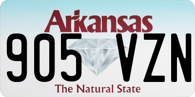 AR license plate 905VZN