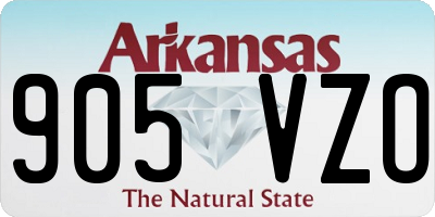 AR license plate 905VZO