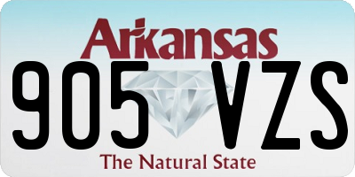 AR license plate 905VZS