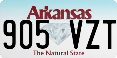 AR license plate 905VZT