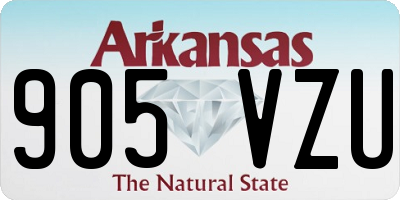 AR license plate 905VZU