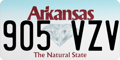 AR license plate 905VZV
