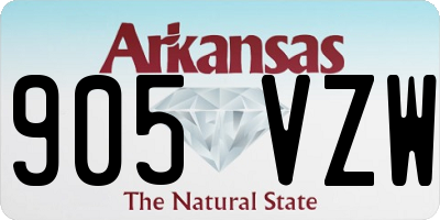 AR license plate 905VZW