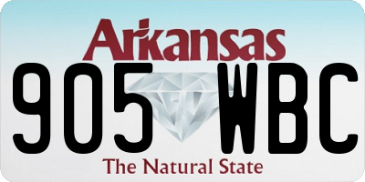 AR license plate 905WBC