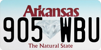 AR license plate 905WBU