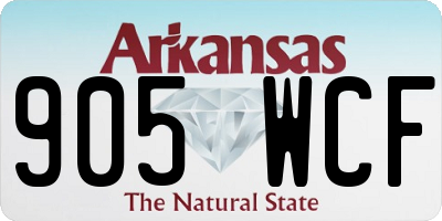 AR license plate 905WCF