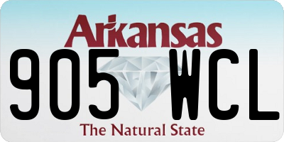 AR license plate 905WCL