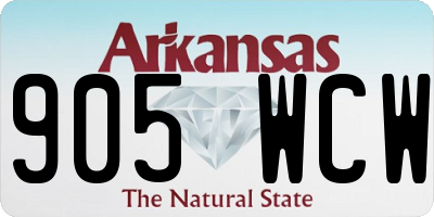 AR license plate 905WCW