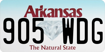 AR license plate 905WDG