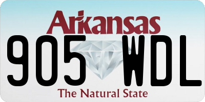 AR license plate 905WDL