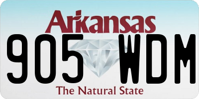 AR license plate 905WDM