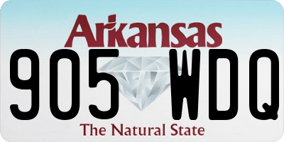 AR license plate 905WDQ