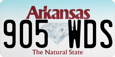 AR license plate 905WDS