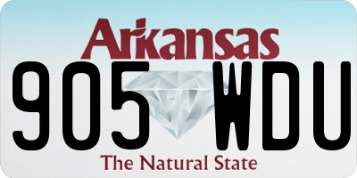 AR license plate 905WDU